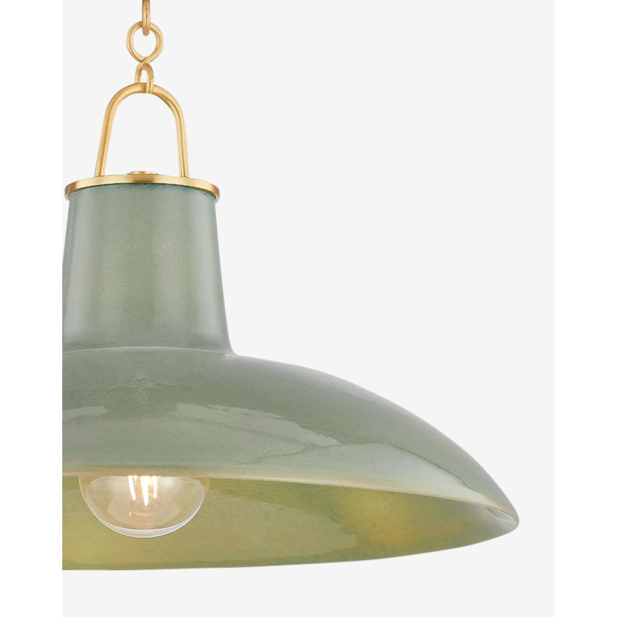 Pottersville Pendant — Artisan Ceramic Hanging Light with Rustic Warm Downlight
