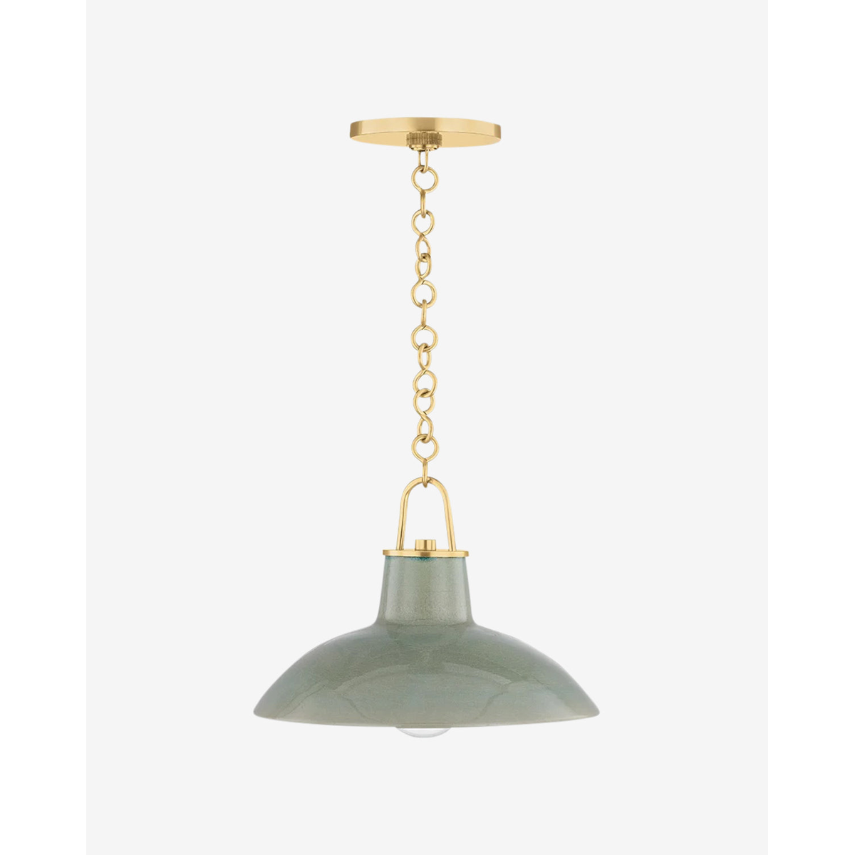 Pottersville Pendant — Artisan Ceramic Hanging Light with Rustic Warm Downlight