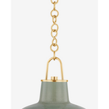 Pottersville Pendant — Artisan Ceramic Hanging Light with Rustic Warm Downlight