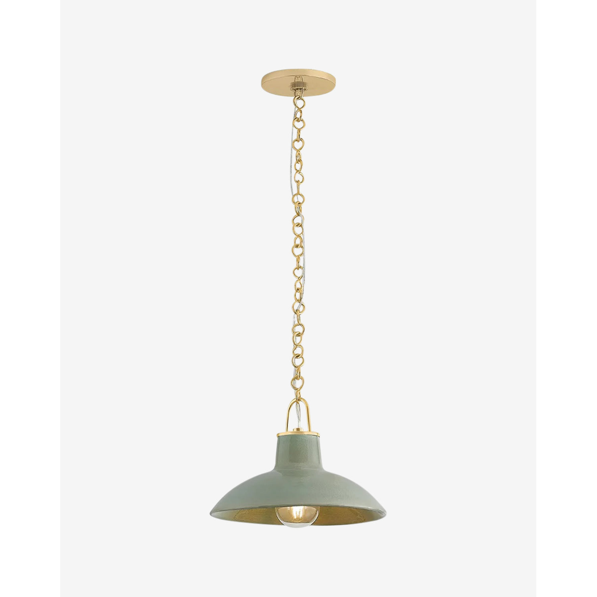Pottersville Pendant — Artisan Ceramic Hanging Light with Rustic Warm Downlight