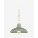 Pottersville Pendant — Artisan Ceramic Hanging Light with Rustic Warm Downlight