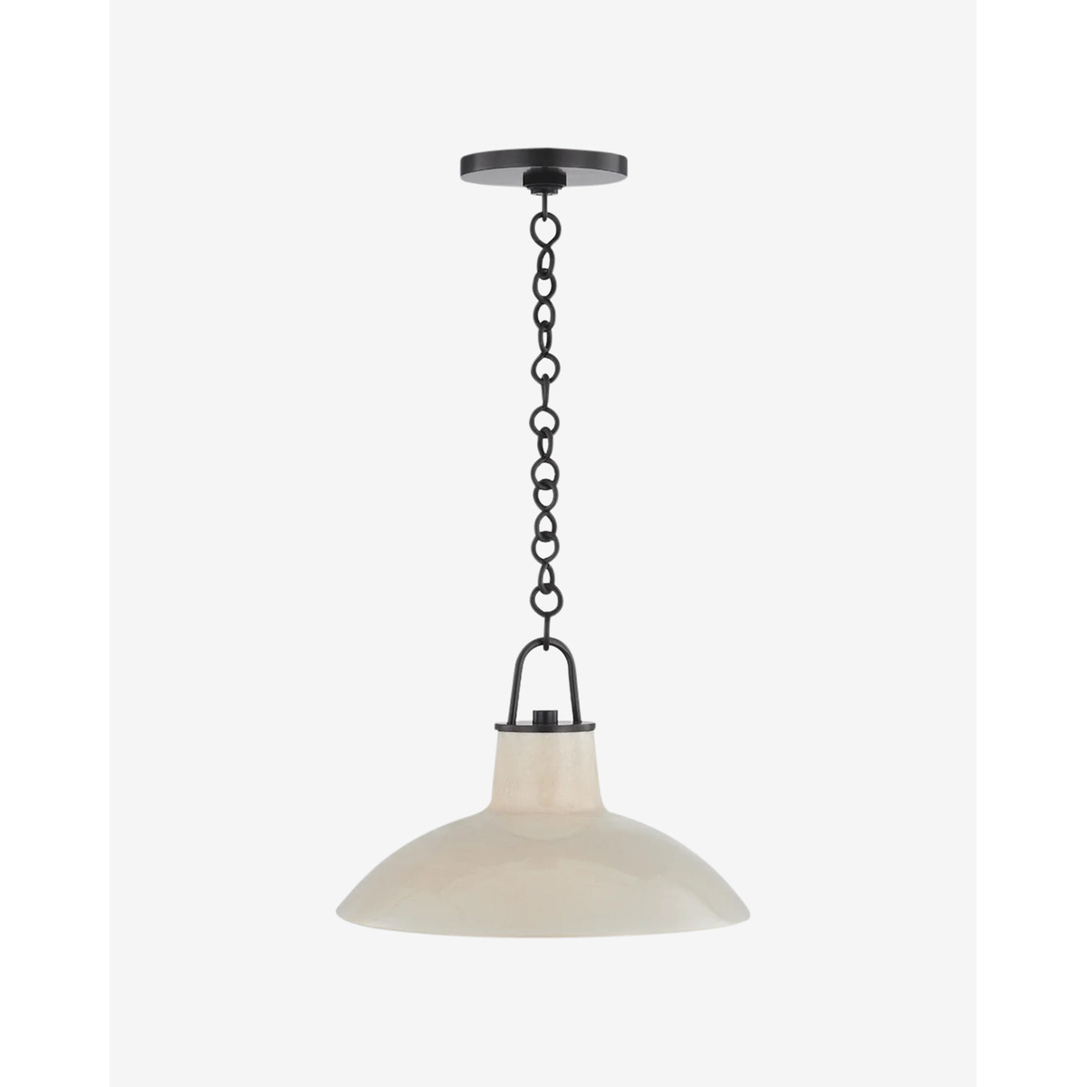 Pottersville Pendant — Artisan Ceramic Hanging Light with Rustic Warm Downlight