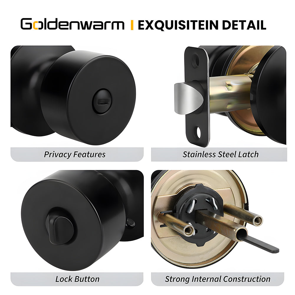 Interior Privacy Bulk Door Knobs for Bedroom Bathroom