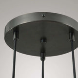 Rain Drops 3 Lights Cord Round Chandelier