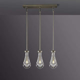 Rain Drops 3 Lights Rectangular Chandelier - Enchanting Glow & Modern Elegance
