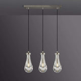 Rain Drops 3 Lights Rectangular Chandelier - Enchanting Glow & Modern Elegance