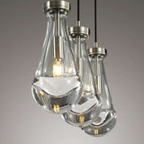 Rain Drops 3 Lights Rectangular Chandelier - Enchanting Glow & Modern Elegance