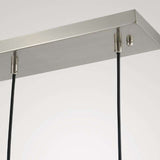 Rain Drops 3 Lights Rectangular Chandelier - Enchanting Glow & Modern Elegance