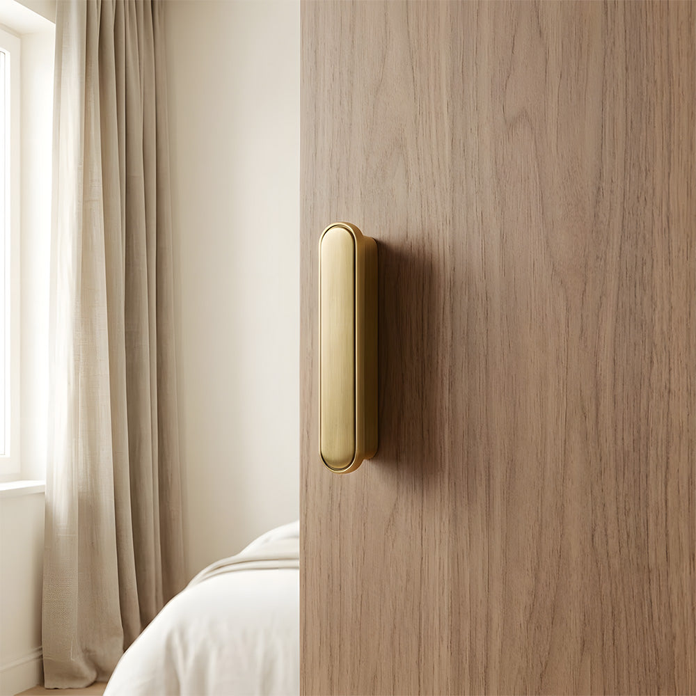Retro Brass Kitchen Cabinet Edge Pulls
