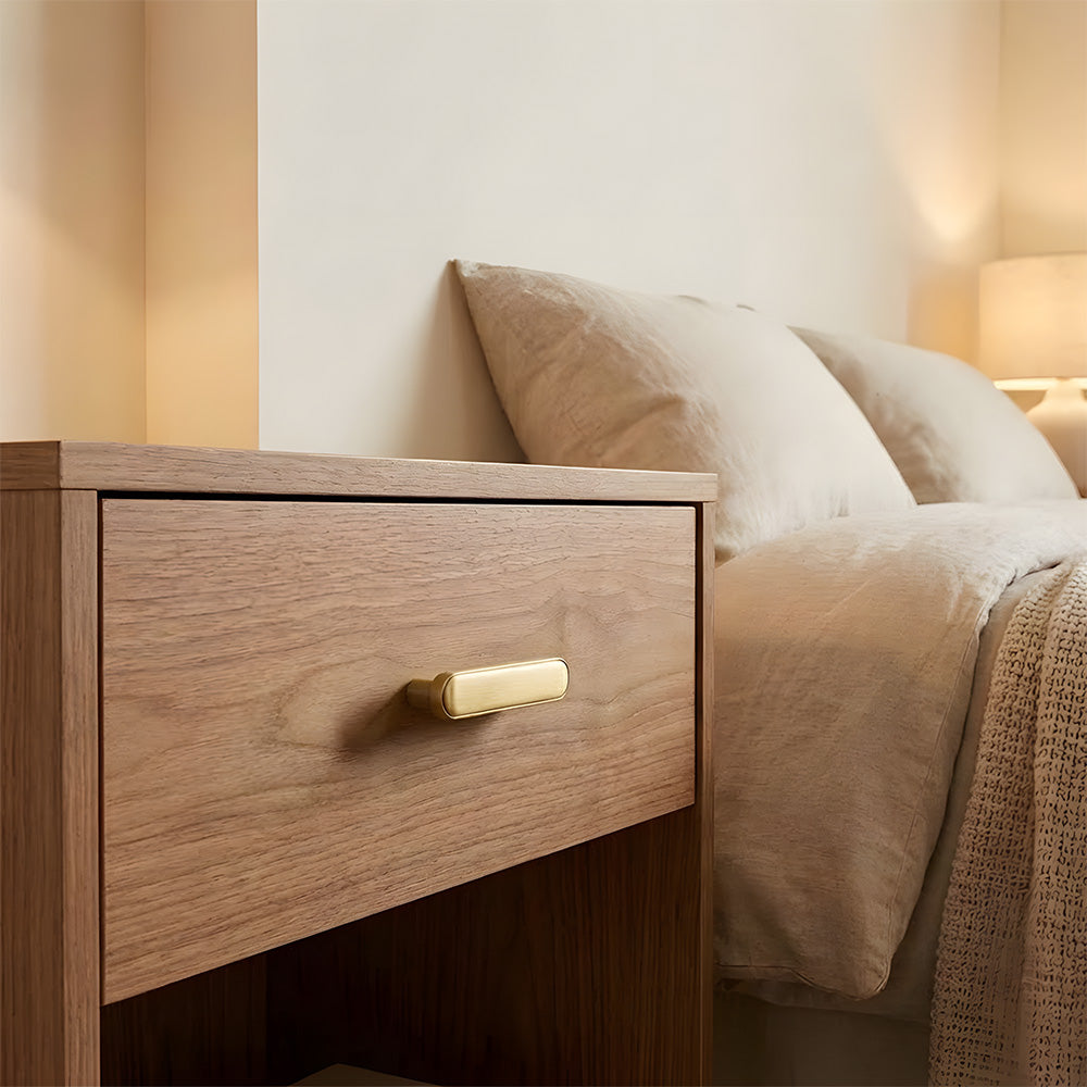 Retro Brass Kitchen Cabinet Edge Pulls