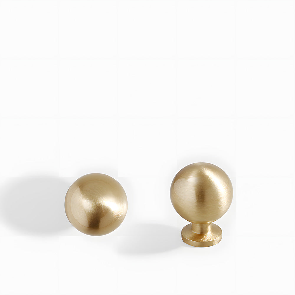 Retro Shell Solid Brass Wardrobe Drawer Cup Pulls