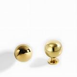 Retro Shell Solid Brass Wardrobe Drawer Cup Pulls