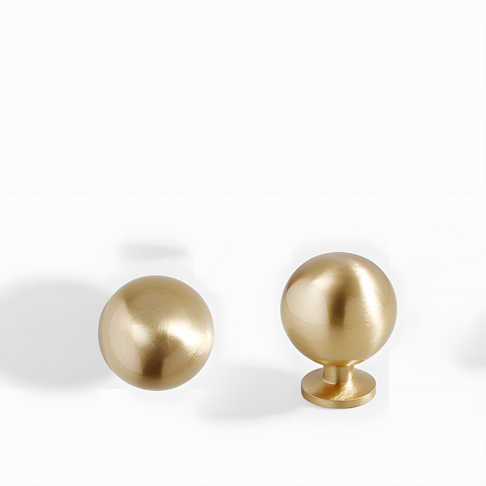 Retro Shell Solid Brass Wardrobe Drawer Cup Pulls