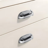 Retro Shell Solid Brass Wardrobe Drawer Cup Pulls