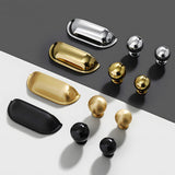 Retro Shell Solid Brass Wardrobe Drawer Cup Pulls