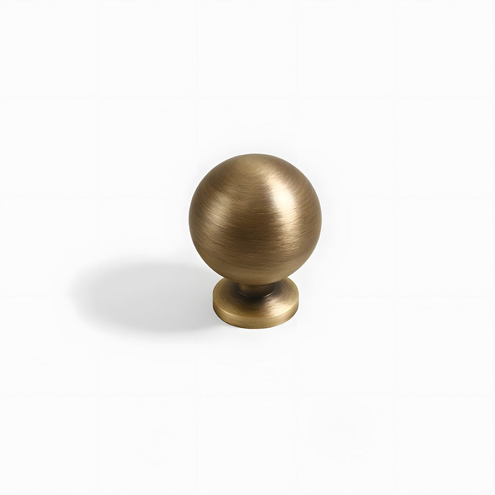Retro Shell Solid Brass Wardrobe Drawer Cup Pulls