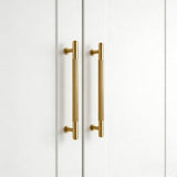 Vintage Lined Aged Bronze Brass Cabinet Pulls