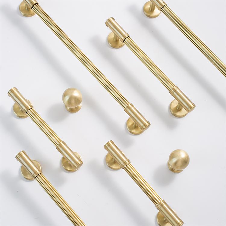 Solid Brass Drawer Pulls Wardrobe Cabinet Knobs handles