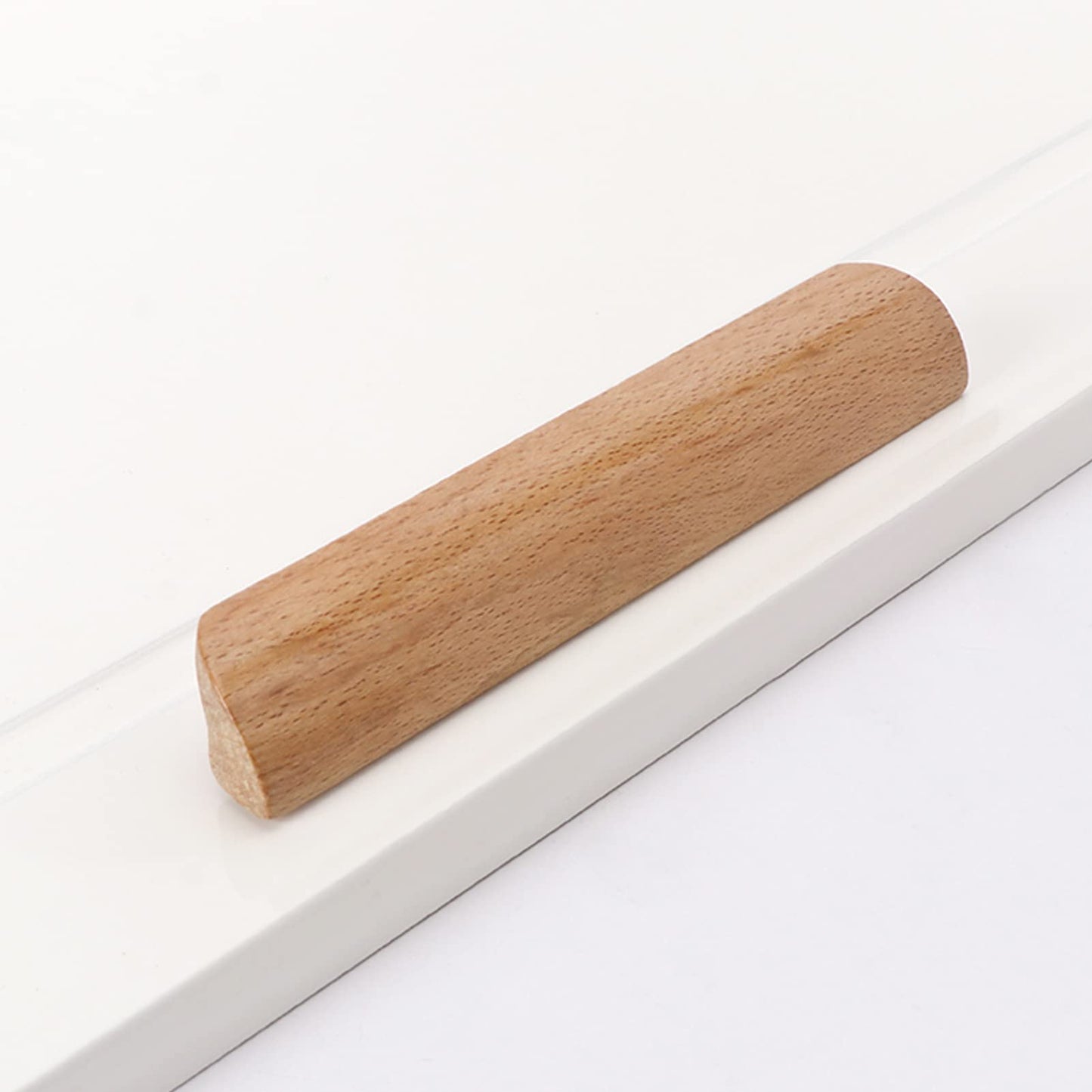 Morden Solid Wood Cabinet Drawer Pulls Wardrobe Handles Knobs for Home