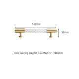 Transparent Acrylic Cabinet Drawer Dresser T Bar Handles
