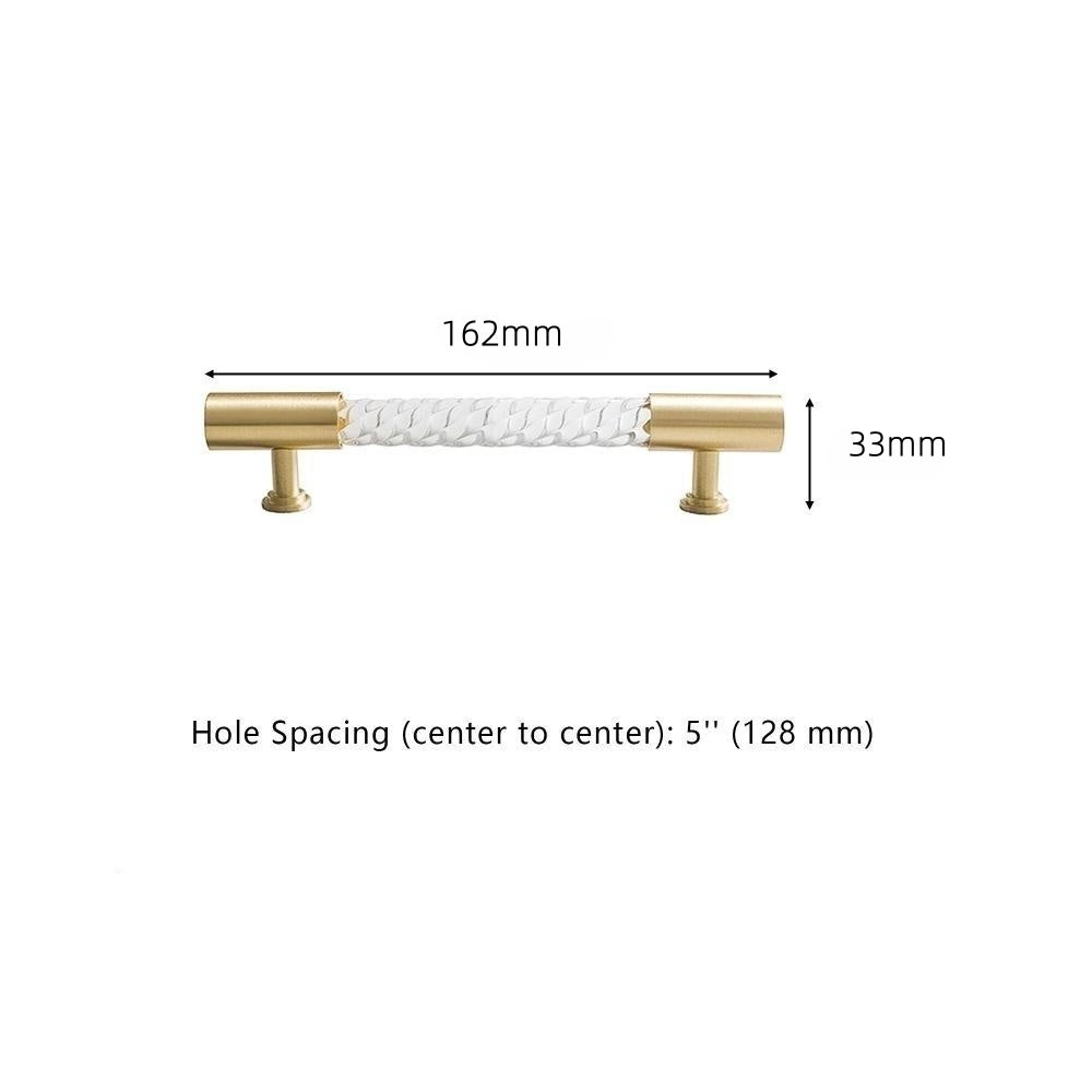 Transparent Acrylic Cabinet Drawer Dresser T Bar Handles