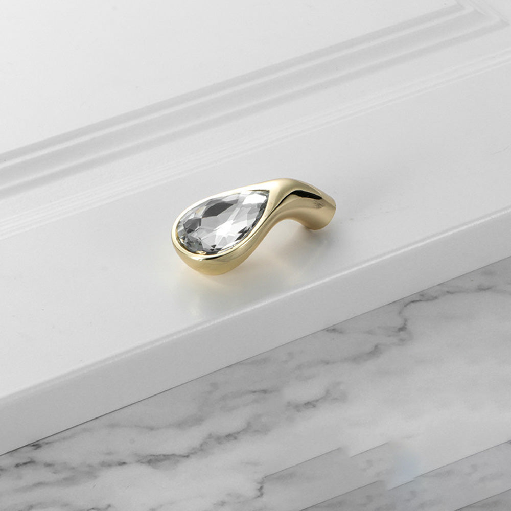 Luxury Crystal Glass Cabinet Handles