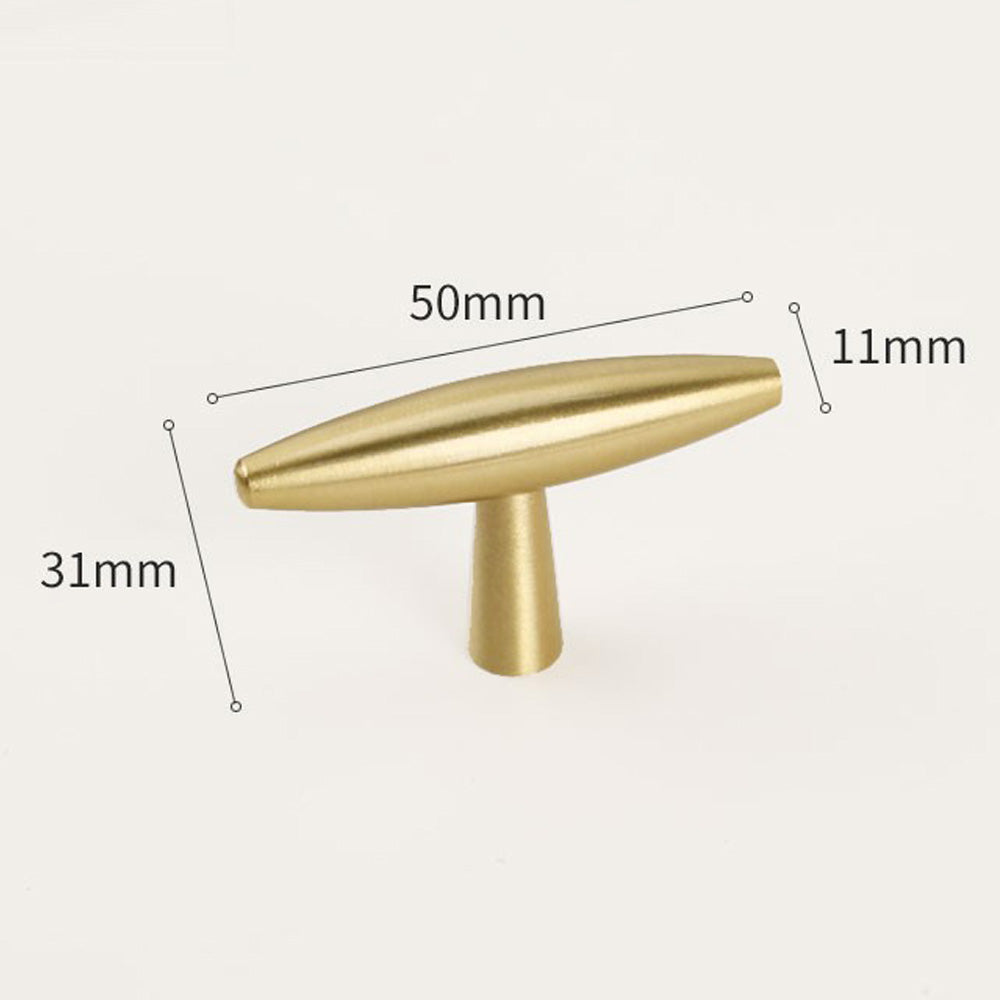 Modern Solid Brass Kitchen Cabinet Knobs and Handles