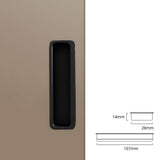 Modern Slotted Recessed Concealed Sliding Door Cabinet Handles
