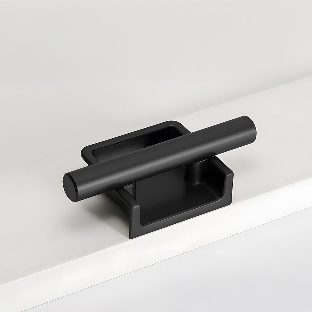 Art Deco Aluminum Alloy Recessed Door Pulls Cabinet Handles