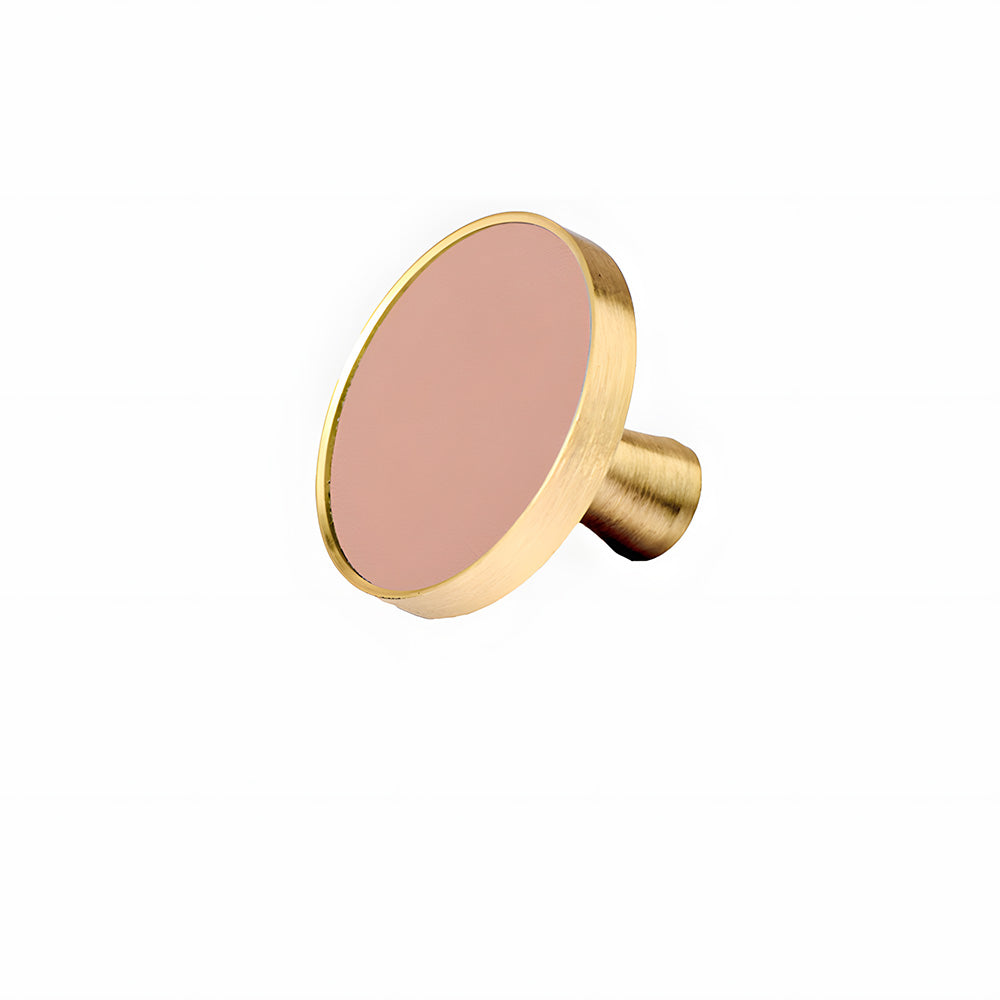 Luxury Solid Brass Leather Wrapped Cabinet Pulls & Knobs