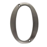 4 Inch Modern Zinc Alloy Silver House Number Signs