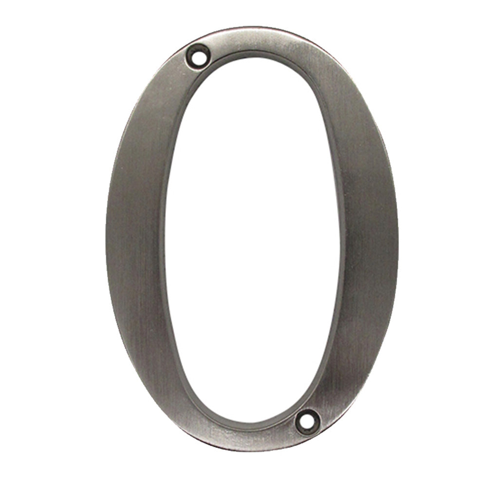 4 Inch Modern Zinc Alloy Silver House Number Signs