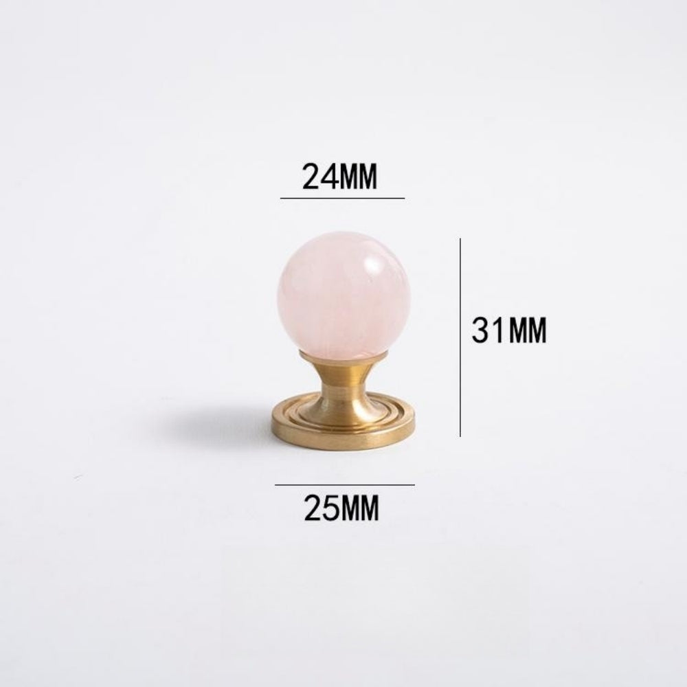 Personality Crystal Brass French Light Luxury Style Wardrobe Cabinet  Pull