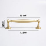European Style Gold Wardrobe Cabinet Door Handle