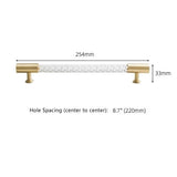 Transparent Acrylic Cabinet Drawer Dresser T Bar Handles