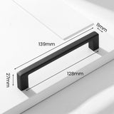 Classic Square Zinc Alloy Kitchen Cabinet Handles and Knobs