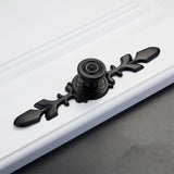 Drawer Pulls Handles Cabinet Door Handle With Plate Flower