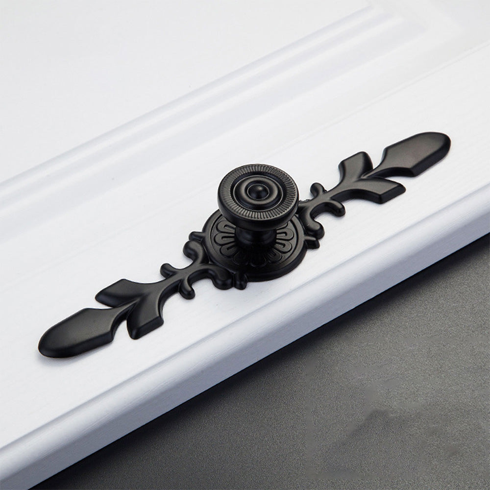 Drawer Pulls Handles Cabinet Door Handle With Plate Flower
