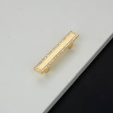 Crystal Glass Cabinet Handles Square Drawer Pulls