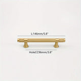 Solid Brass Bar Drawer Cabinet Pulls