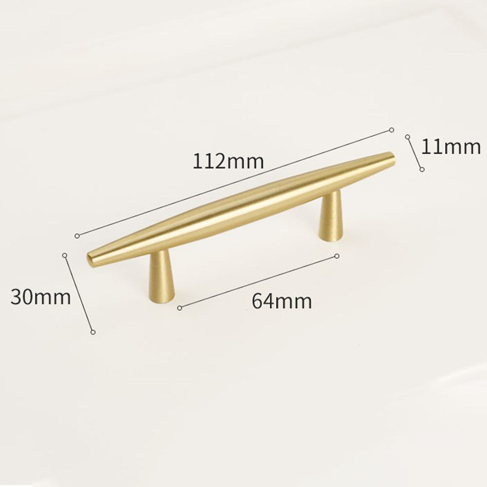 Modern Solid Brass Kitchen Cabinet Knobs and Handles