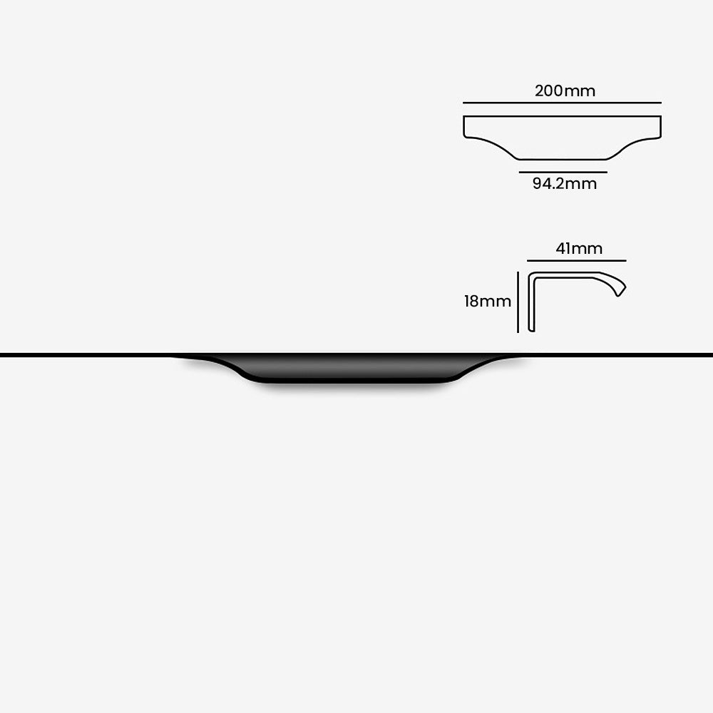 Modern Sleek Round Invisible Cabinet Edge Pulls