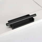 Art Deco Aluminum Alloy Recessed Door Pulls Cabinet Handles