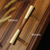 Classical Pure Copper Wood Cabinet Handles