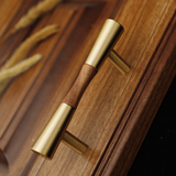 Classical Pure Copper Wood Cabinet Handles
