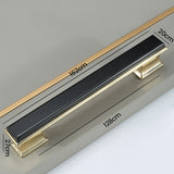 Modern Black Gold  Wardrobe Cabinet Pulls