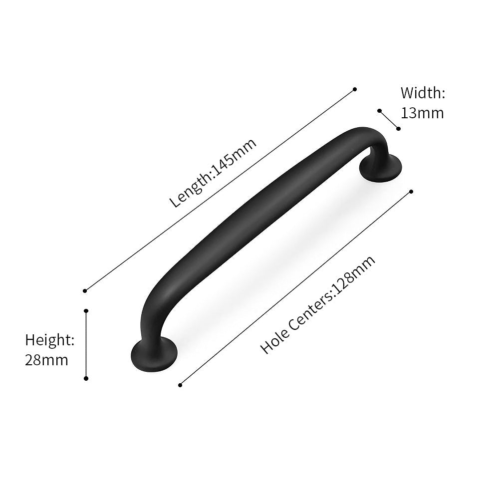 Gold Black Simple Classic Cabinet Handles