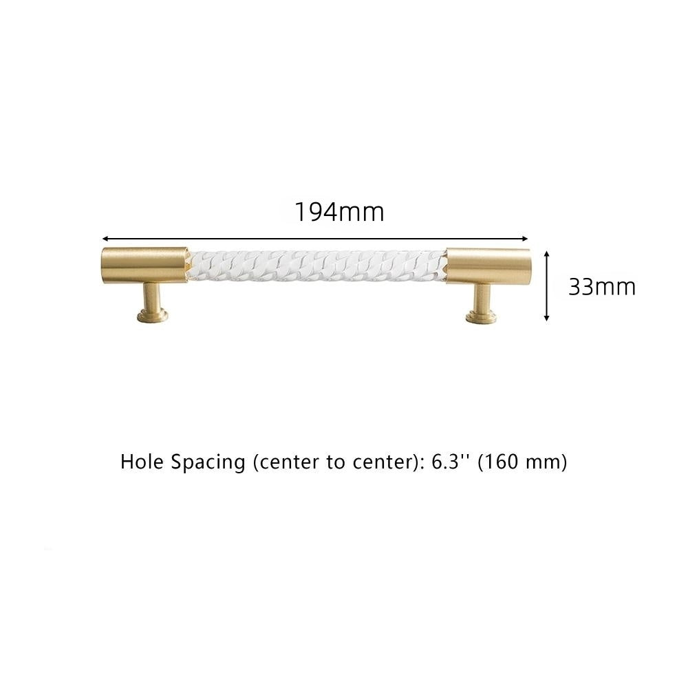 Transparent Acrylic Cabinet Drawer Dresser T Bar Handles