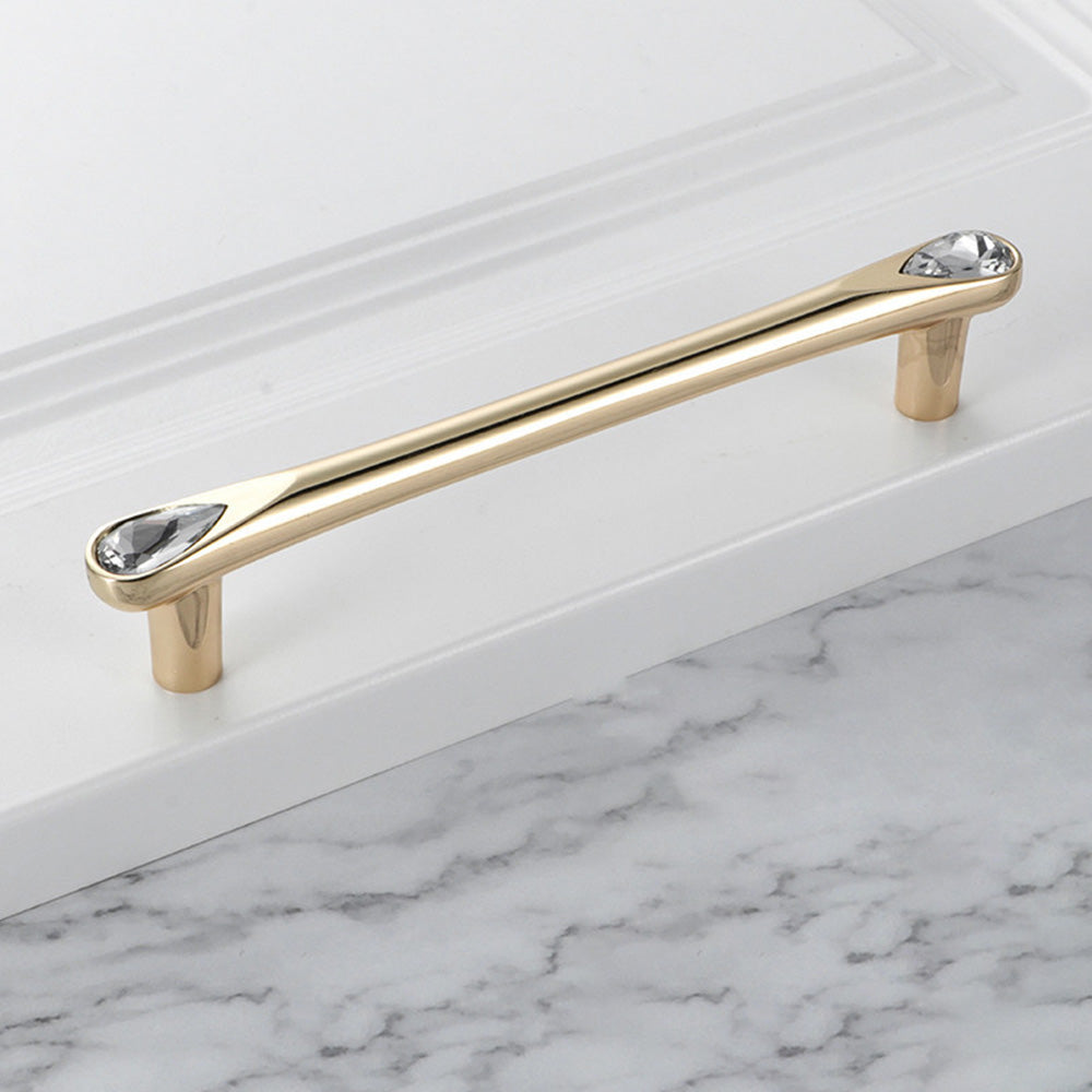 Gold Crystal Kitchen Cabinet Handles