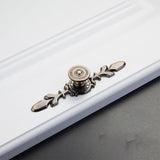 Drawer Pulls Handles Cabinet Door Handle With Plate Flower
